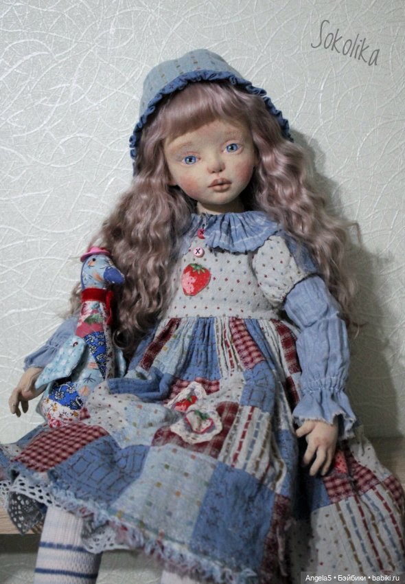 Девочка с гусиком — Авторские текстильные куклы: Вальдорфские