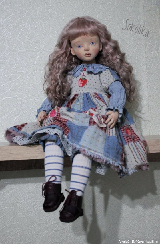 Девочка с гусиком — Авторские текстильные куклы: Вальдорфские (фото 6)