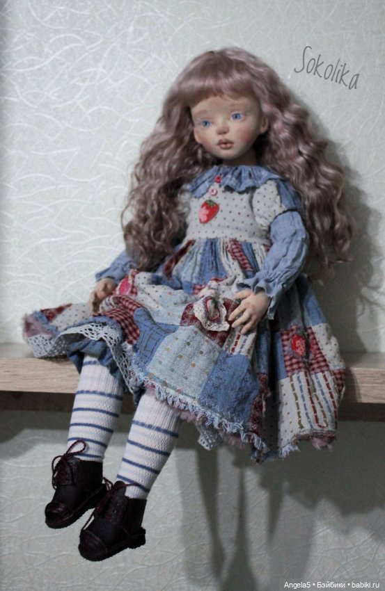 Девочка с гусиком — Авторские текстильные куклы: Вальдорфские (фото 7)