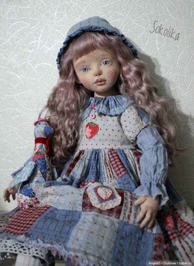 Девочка с гусиком — Авторские текстильные куклы: Вальдорфские (фото 3)