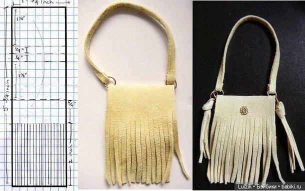 Выкройка миниатюрной сумочки (фото 7)