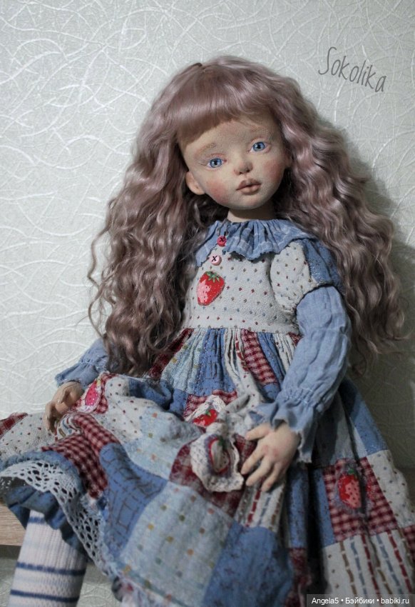 Девочка с гусиком — Авторские текстильные куклы: Вальдорфские (фото 9)
