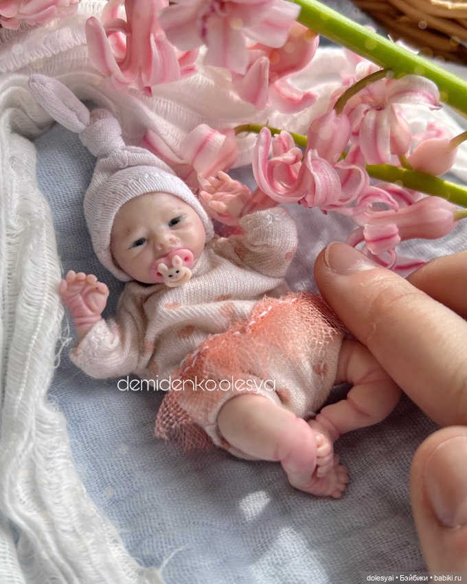 Миниатюрная кукла младенец Алёна. Мини реборн (фото 3)