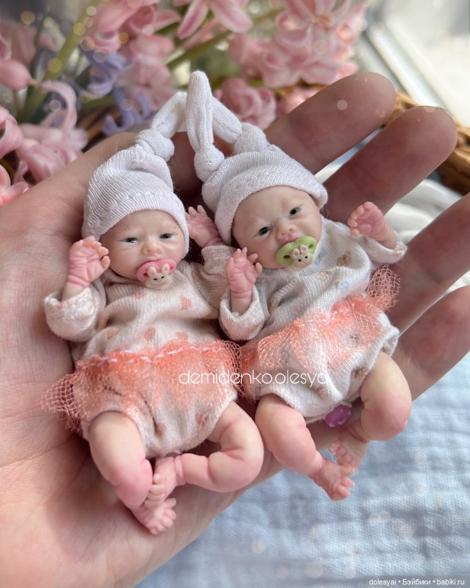 Миниатюрная кукла младенец Алёна. Мини реборн (фото 4)