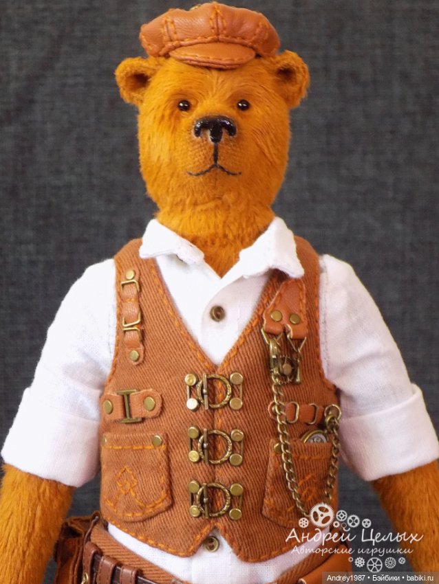 Мишка Тедди Эдгар - Стимпанк Механик (фото 6)