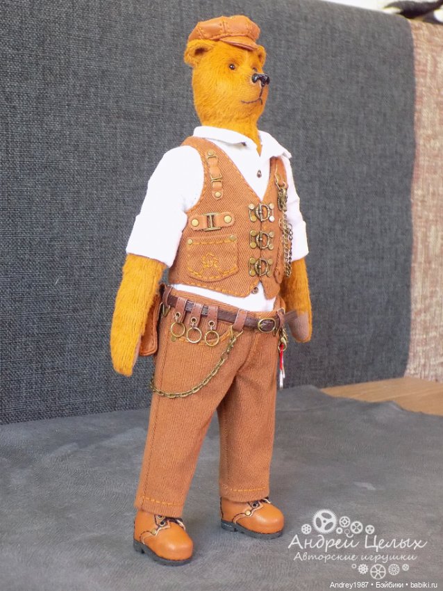 Мишка Тедди Эдгар - Стимпанк Механик (фото 3)