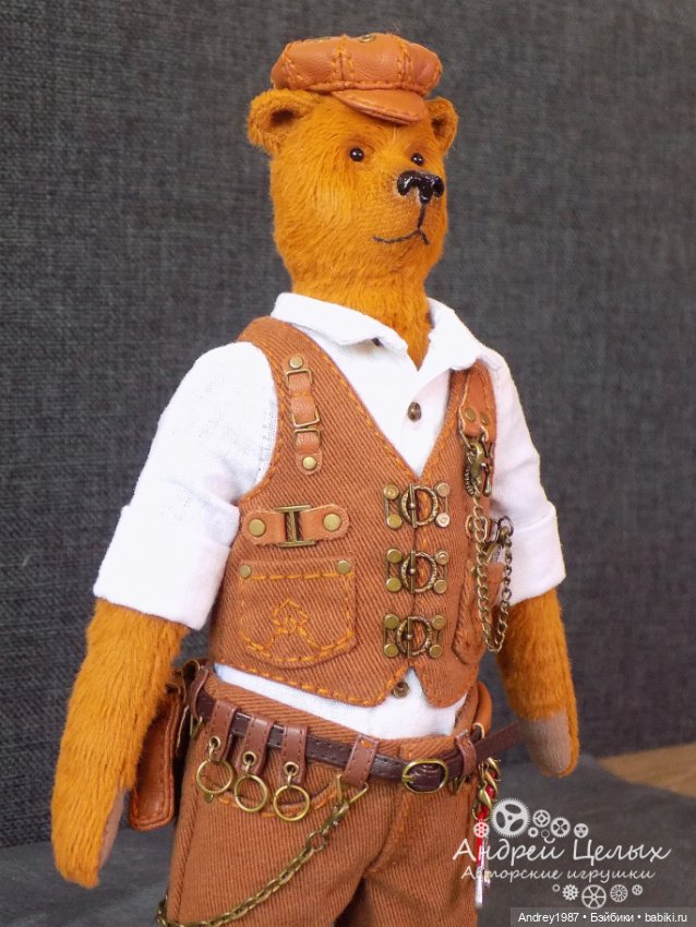 Мишка Тедди Эдгар - Стимпанк Механик