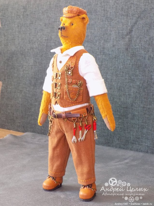 Мишка Тедди Эдгар - Стимпанк Механик (фото 2)