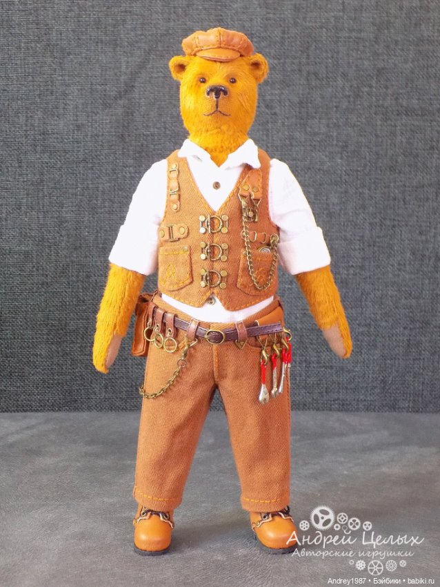 Мишка Тедди Эдгар - Стимпанк Механик