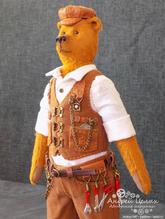 Мишка Тедди Эдгар - Стимпанк Механик