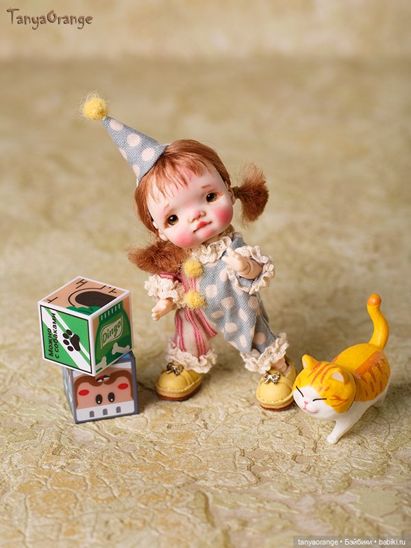 Малышка на теле мини YMY — Авторские миниатюрные куклы: лепка (фото 3)