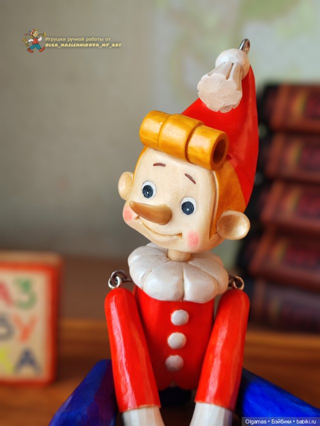 Буратинка💗 марионетка — Авторские игрушки из дерева: резьба (фото 2)