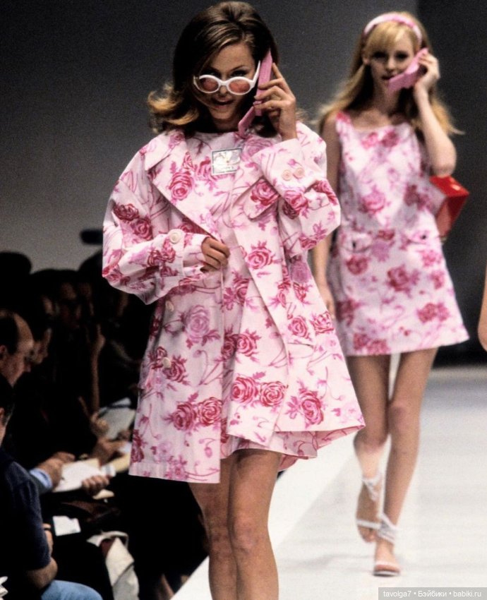 Розовые пальто 1980х и 1990х