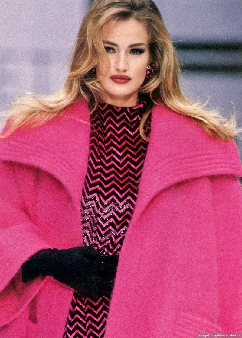 Розовые пальто 1980х и 1990х