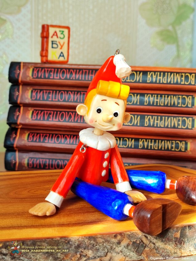 Буратинка💗 марионетка — Авторские игрушки из дерева: резьба (фото 4)