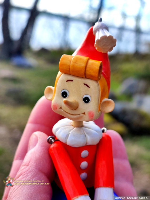 Буратинка💗 марионетка — Авторские игрушки из дерева: резьба (фото 8)