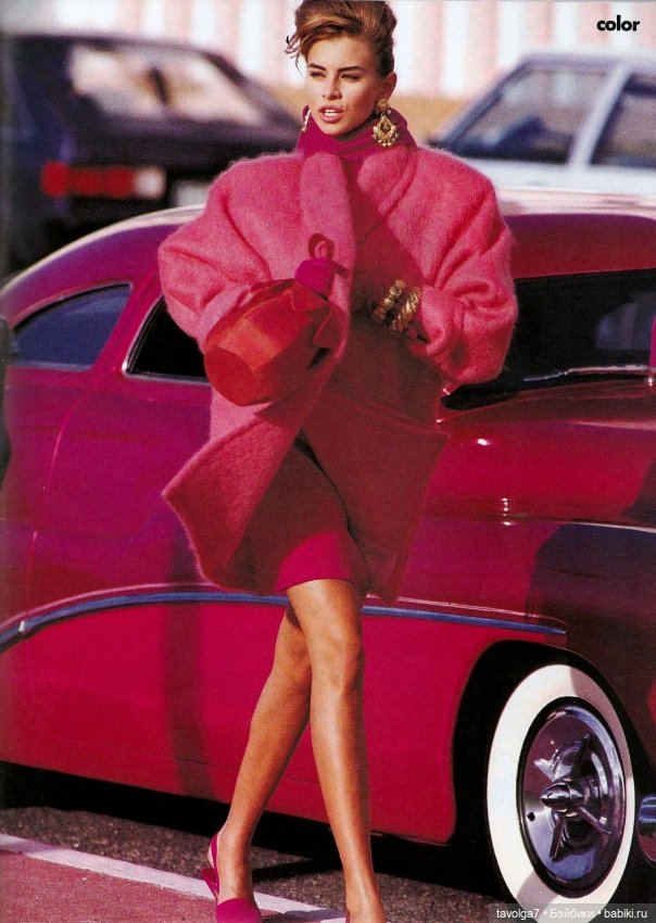 Розовые пальто 1980х и 1990х