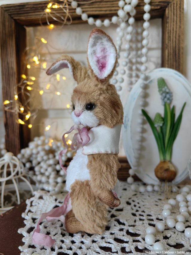 Хорош, как ни посмотри🐰🤍 — Авторские мишки Тедди и друзья: фото