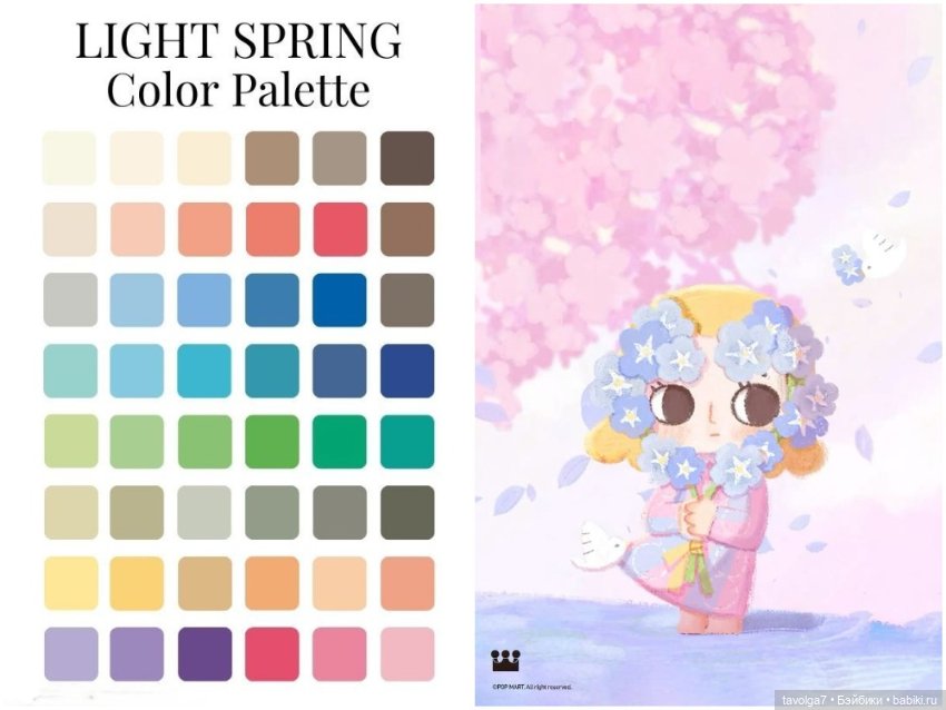 Голубой мая Light Spring - незабудки