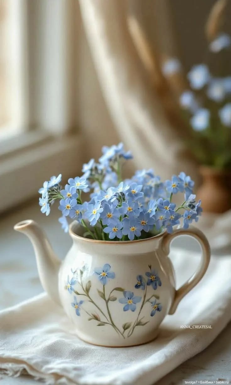 Голубой мая Light Spring - незабудки