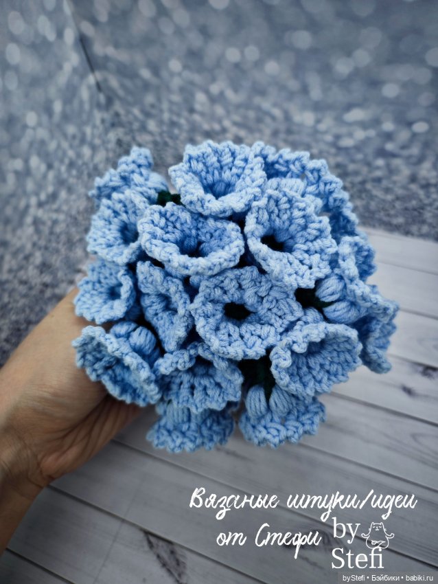 Салфеточка-букетик — Вязаные игрушки и амигуруми: крючком (фото 5)