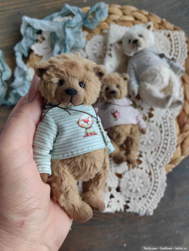 Конфетная мишка🐻🤍 — Авторские мишки Тедди и друзья: фото (фото 5)