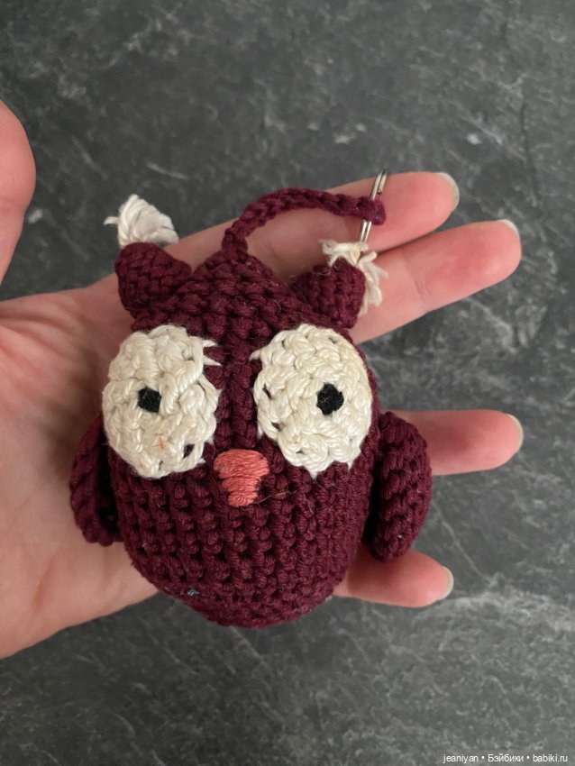 Совушка Сова 🦉Брелок — Вязаные игрушки и амигуруми: крючком