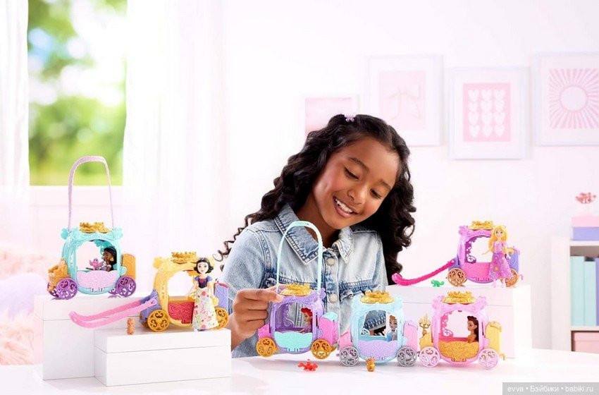 Мини-куклы Disney Princess Carriage Reveal от Mattel (фото 2)