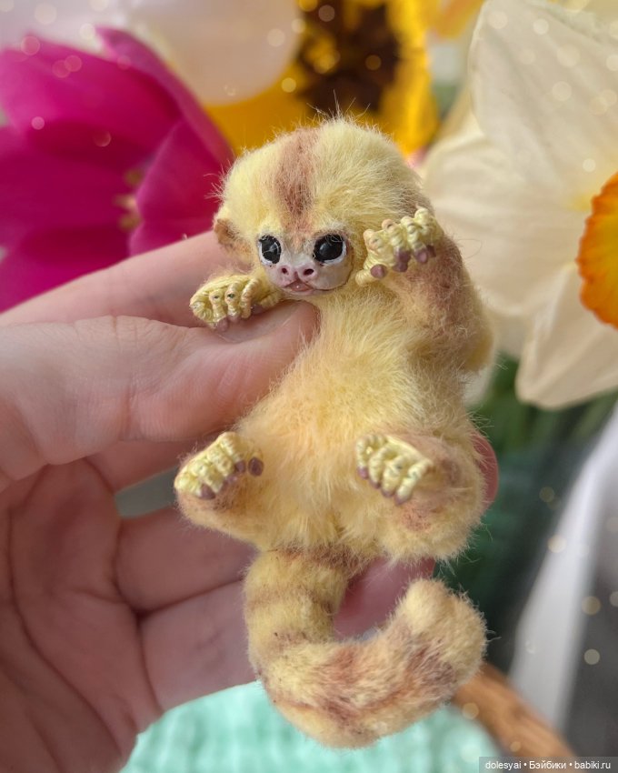 Миниатюрная обезьянка игрунка Лимонка 🍋