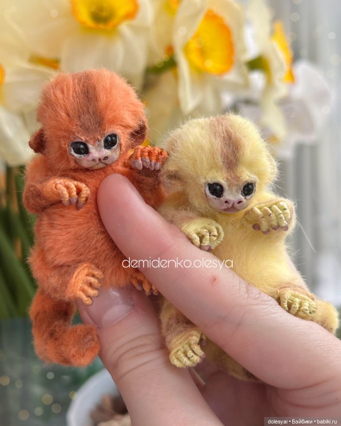 Миниатюрная обезьянка мармозетка (игрунка) Морковка 🥕