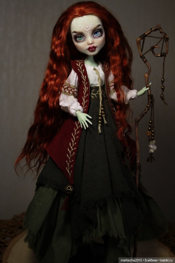 Луриэль — Дева лунного полумрака. Мой новый ООАК на базе Monster High (фото 6)
