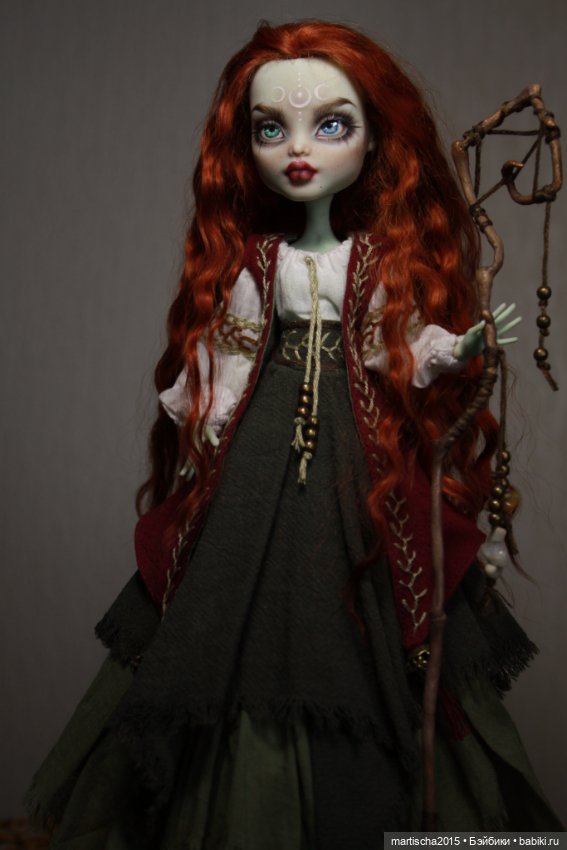 Луриэль — Дева лунного полумрака. Мой новый ООАК на базе Monster High (фото 8)