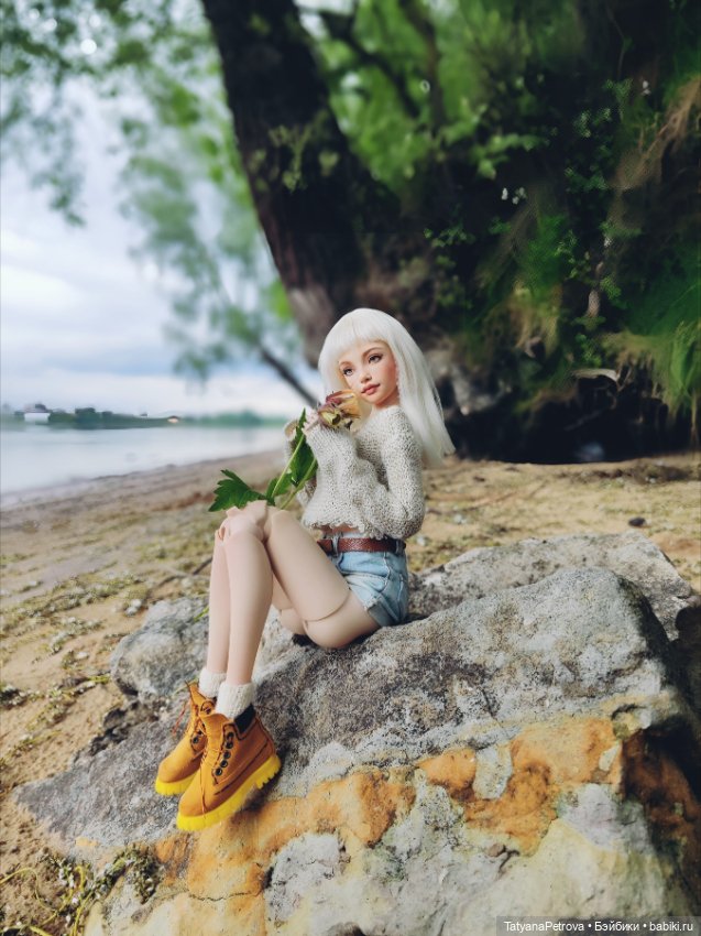Нева. Весна. Зая 🤍🤍🤍 — Куклы Natalia Loseva (Наталья Лосева): авторские BJD (БЖД) (фото 3)