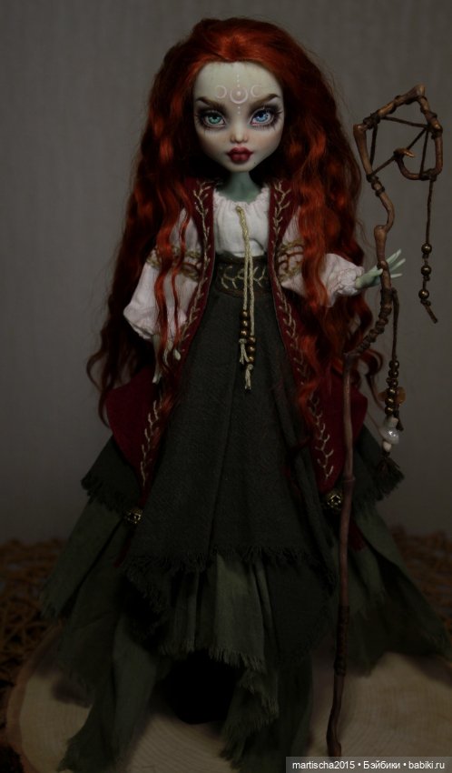 Луриэль — Дева лунного полумрака. Мой новый ООАК на базе Monster High (фото 4)
