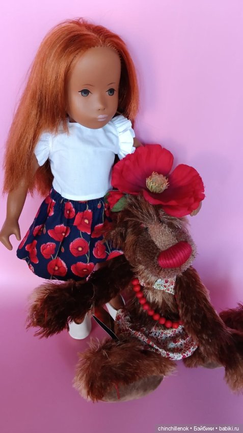 Яркий цветочек моей коллекции🌺 Sasha “no nose” Gotz от Sasha doll Morgenthaler