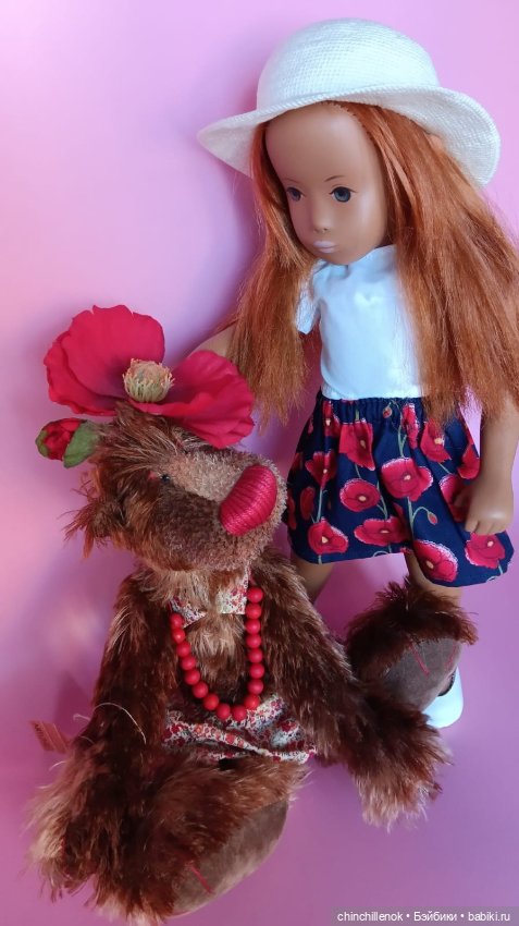 Яркий цветочек моей коллекции🌺 Sasha “no nose” Gotz от Sasha doll Morgenthaler