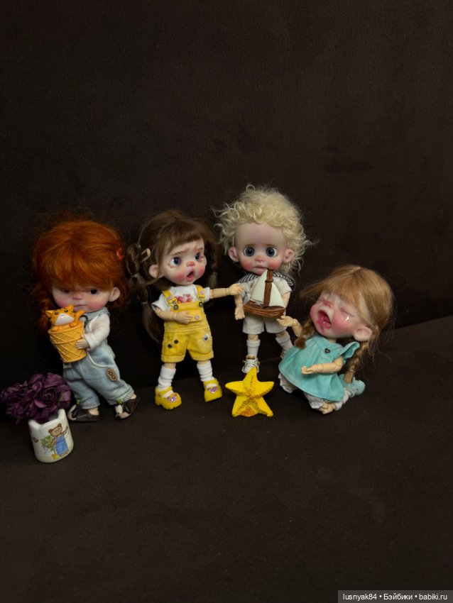 Теперь их 4: 👧👧👧+👦 — Куклы и тела Obitsu 11 (Ob11): гибриды (фото 9)