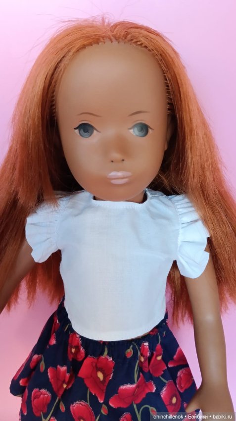 Яркий цветочек моей коллекции🌺 Sasha “no nose” Gotz от Sasha doll Morgenthaler