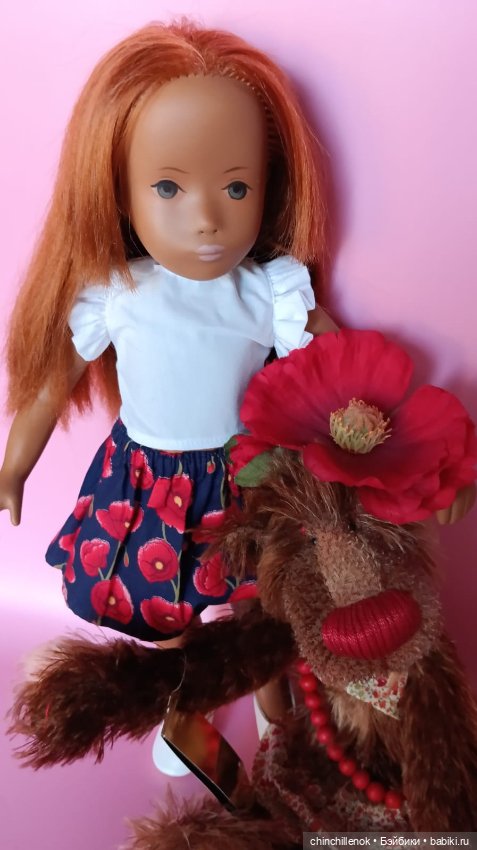 Яркий цветочек моей коллекции🌺 Sasha “no nose” Gotz от Sasha doll Morgenthaler