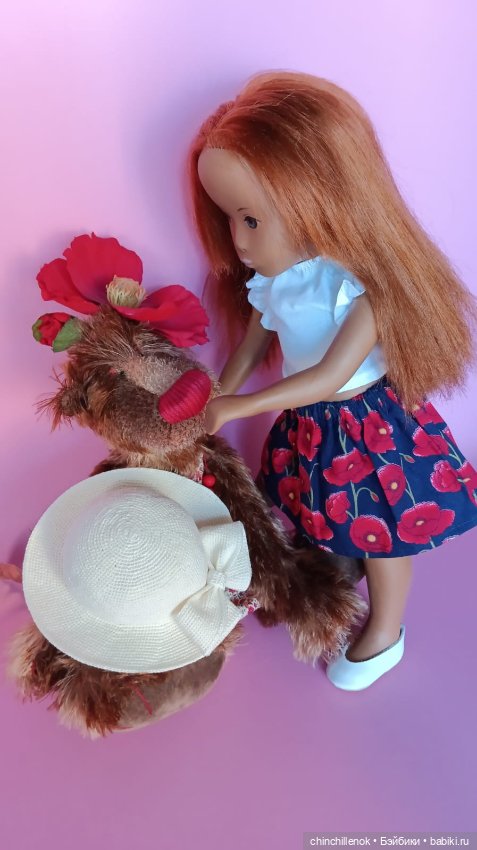 Яркий цветочек моей коллекции🌺 Sasha “no nose” Gotz от Sasha doll Morgenthaler