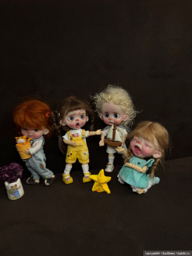 Теперь их 4: 👧👧👧+👦 — Куклы и тела Obitsu 11 (Ob11): гибриды