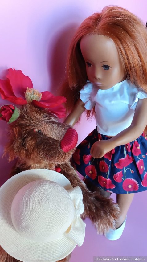 Яркий цветочек моей коллекции🌺 Sasha “no nose” Gotz от Sasha doll Morgenthaler