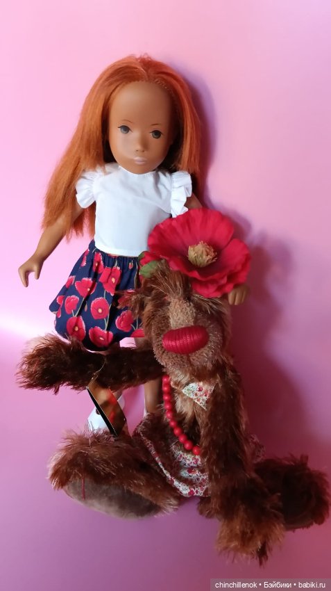 Яркий цветочек моей коллекции🌺 Sasha “no nose” Gotz от Sasha doll Morgenthaler