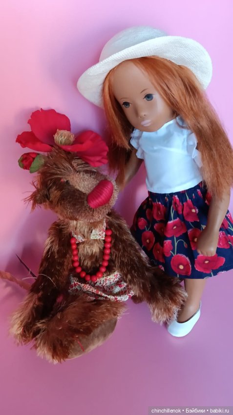 Яркий цветочек моей коллекции🌺 Sasha “no nose” Gotz от Sasha doll Morgenthaler