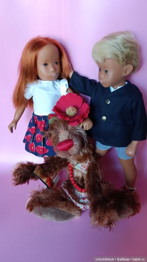 Яркий цветочек моей коллекции🌺 Sasha “no nose” Gotz от Sasha doll Morgenthaler