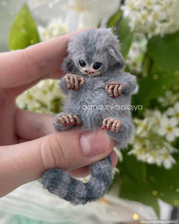 Миниатюрная обезьянка игрунка Рокси 🩶✨