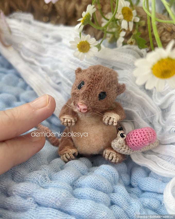 Полевой мышонок Лёля 🐭🩷 — Авторские мишки Тедди и друзья: фото (фото 2)