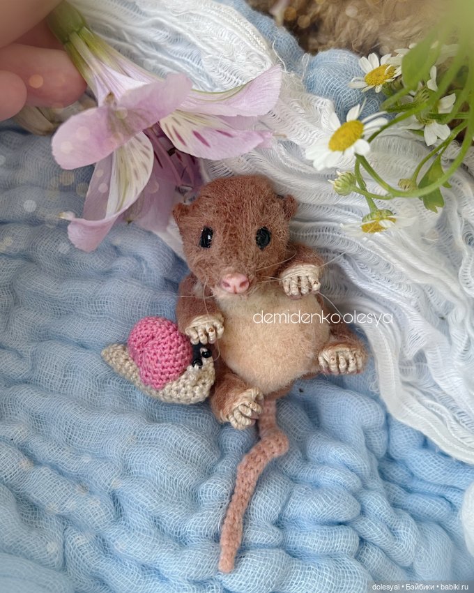 Полевой мышонок Лёля 🐭🩷 — Авторские мишки Тедди и друзья: фото (фото 6)
