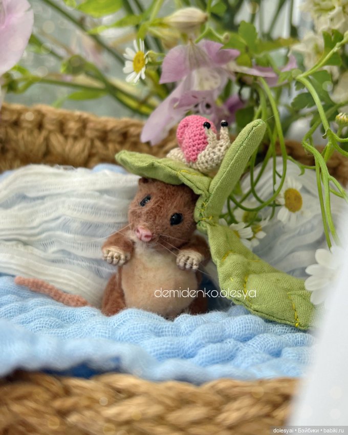 Полевой мышонок Лёля 🐭🩷 — Авторские мишки Тедди и друзья: фото