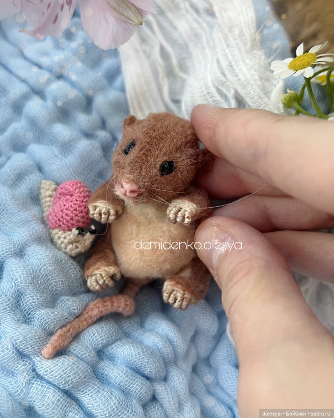 Полевой мышонок Лёля 🐭🩷 — Авторские мишки Тедди и друзья: фото (фото 8)